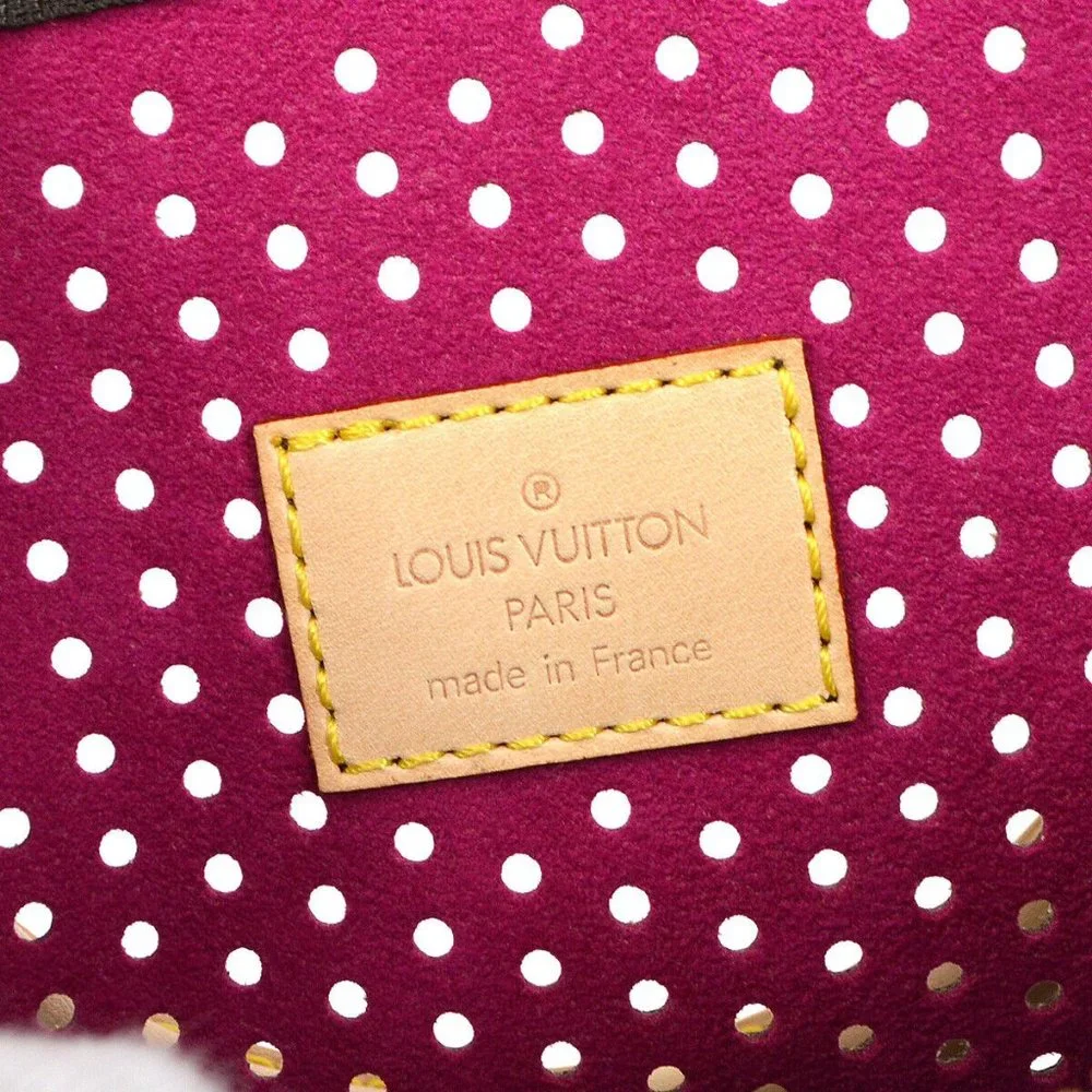 Auth LOUIS VUITTON SPEEDY 30 HAND BAG FUCHSIA MONOGRAM PERFO CANVAS - Picture 10 of 16